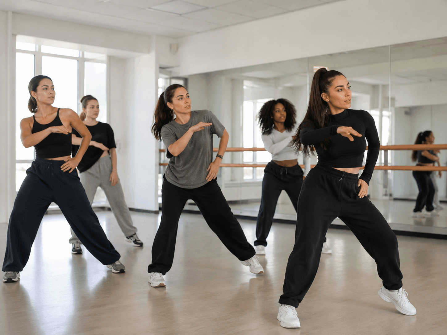 Cours adulte en studio lumineux